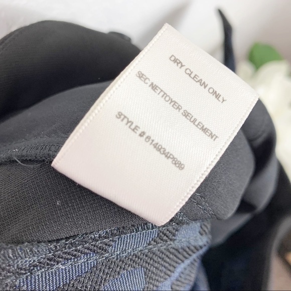 Rebecca Taylor Leopard Print Brocade Pants Navy - Picture 8 of 9